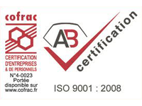 Logo AB certification ISO 9001
